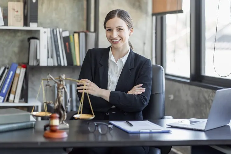 Professional services advisor at her desk